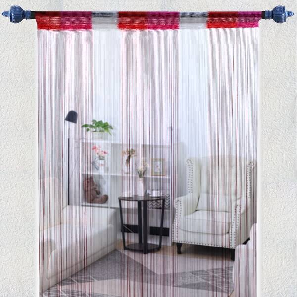Shop String Curtain Fringe Panel 39 X 79 W H Backdrop Bedroom