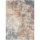 Nourison Astra Machine Washable Abstract Area Rug - 5' 3" x 7' - Multicolor - Rectangle