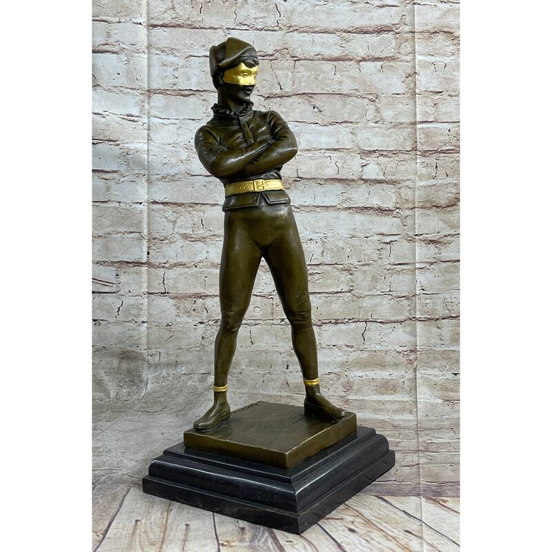 Harlequin Pantomime Bronze Figure Statue Sculpture By Rene De Saint-Marceaux 17 Inches X 7 Inches