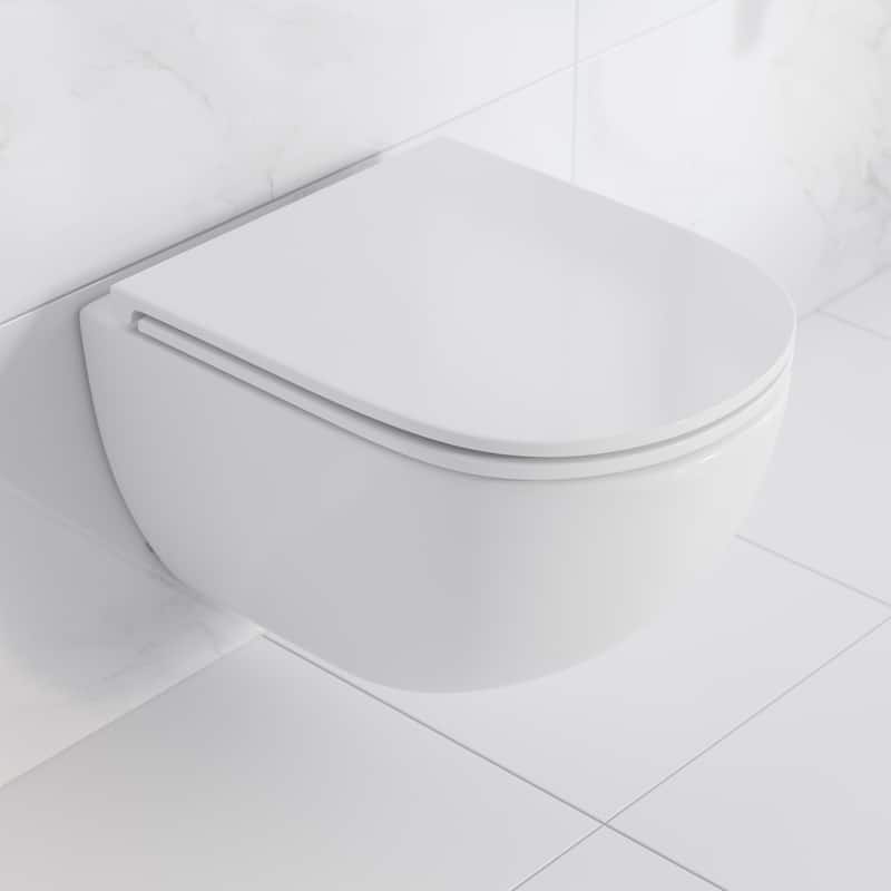 St. Tropez Wall-Hung Toilet Bowl Only In Matte White