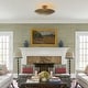 preview thumbnail 2 of 9, Vintage 4-Light Antique Brass Semi-Flush Mount Ceiling Light - Antique Brass - 17.7-in W x 7.5-in H