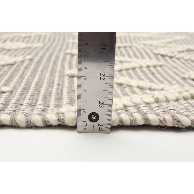 ECARPETGALLERY Braid weave Sienna Brown Wool Rug - 5'11 x 9'3