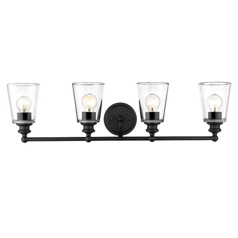 Modern Clear Glass Shade Wall Sconce with Swing Arm for Home Lighting
