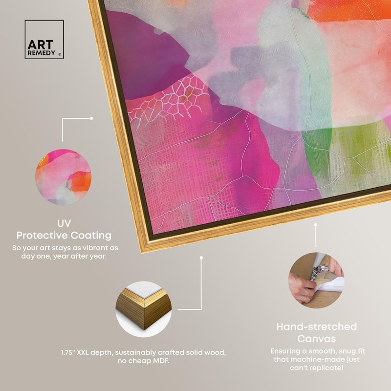 Garnet Gleam IV Canvas by Art Remedy