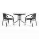 preview thumbnail 12 of 34, 3-piece Outdoor Table/Chair Set - 28.75"W x 28.75"D x 28"H