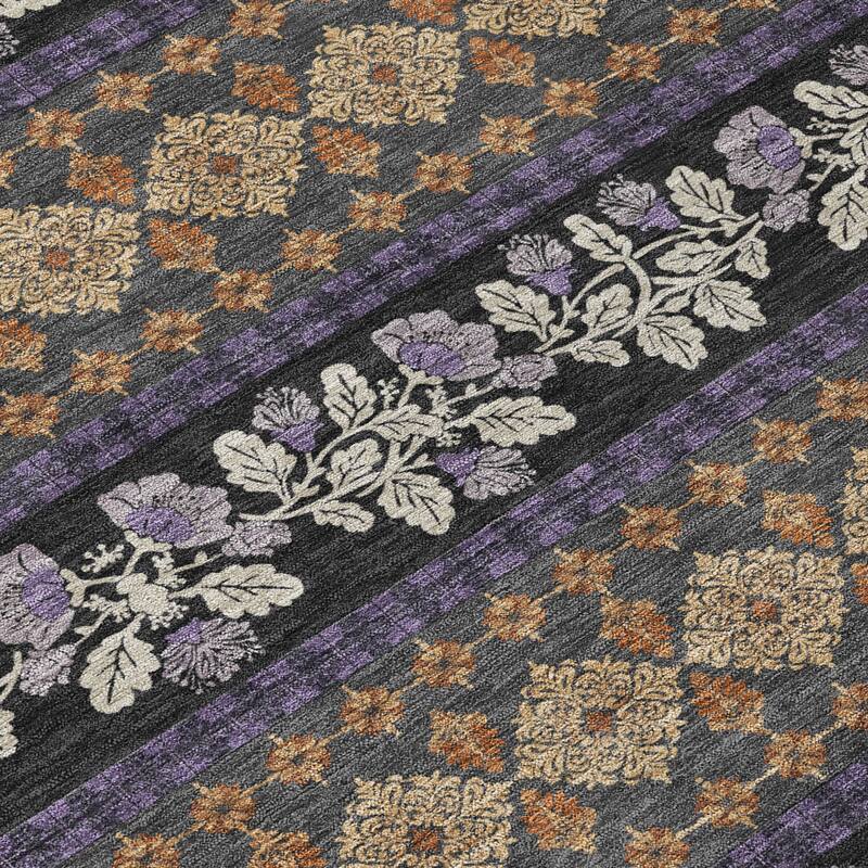 Machine Washable Indoor/ Outdoor Stripe Sochi Chantille Rug