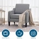 preview thumbnail 102 of 133, VINGLI Mid Century Modern Fabric Accent Chair