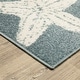 preview thumbnail 4 of 9, ROW Quinn Coastal Star Fish Blue/ Ivory Area Rug