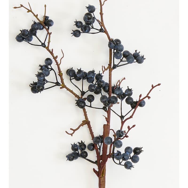32" Artificial Blueberry Spray, Set of 3 - 32