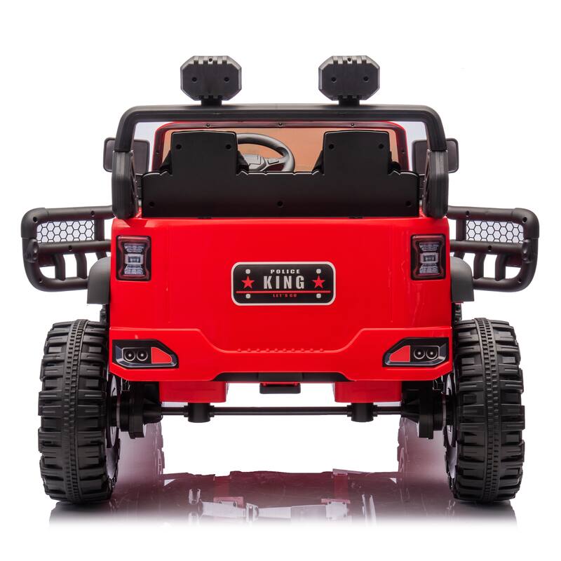 24V Two-Seater Kids Ride On Electric Car W/Parents Control,400w Motor,Provide A Speed Of 1.86-4.35mph For Kids Of 3+