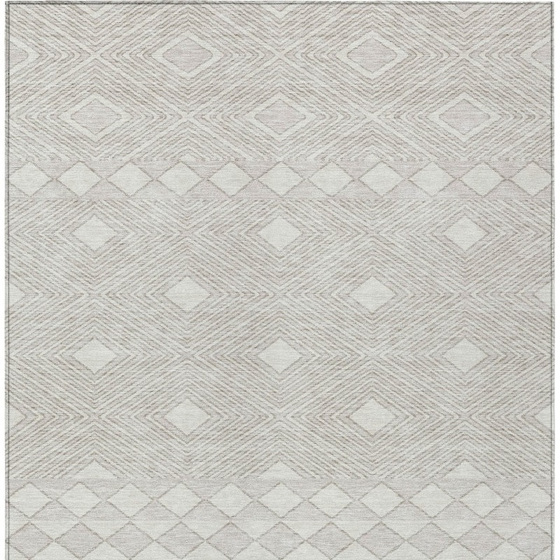 HomeRoots Geometric Transitional Rectangle Outdoor Rug