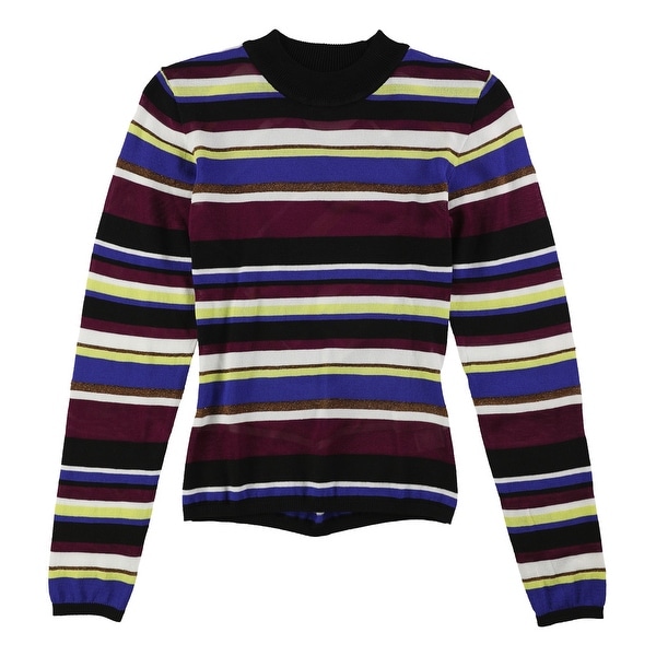 Rachel Roy Womens Back Cut Out Striped Pullover Sweater. Opens flyout.
