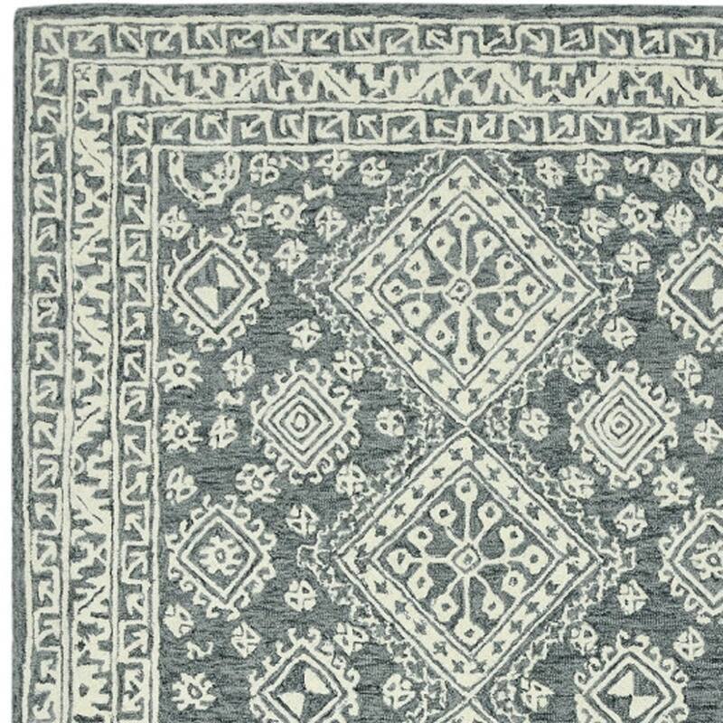 HomeRoots Oriental Transitional Rectangle Area Rug
