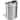 iTouchless 18 Gal Semi-Round Stainless Steel Open Top Trash Can