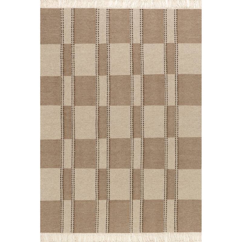 Corbett Fringed Wool Area Rug