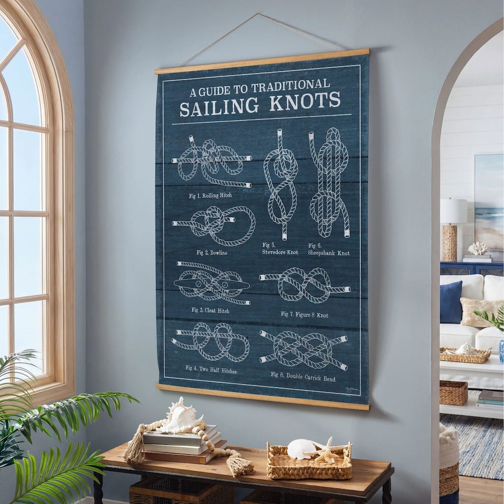 Indoor Wall Decor Canvas Tapestry, Sailing Knots