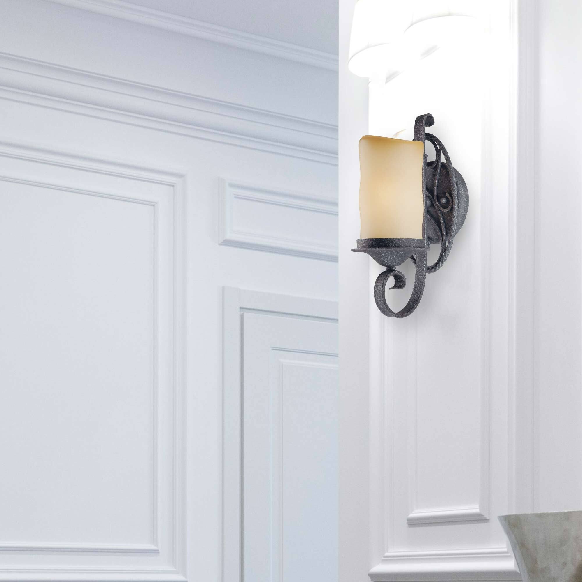 Volume Lighting Sevilla 1Light Antique Wrought Iron