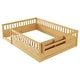 preview thumbnail 19 of 70, Safety Toddler Floor Bed Concise Fence Bed with Guardrails
