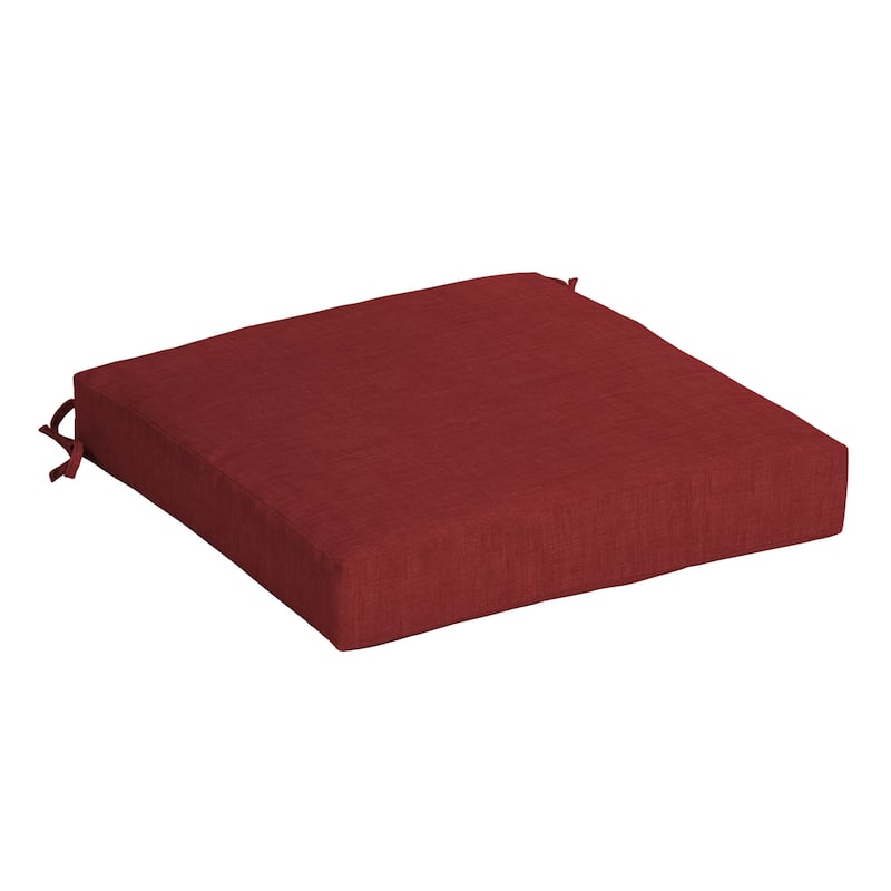 ARDEN Leala Texture Outdoor 19 x 19 in. Seat Cushion - Ruby Red Leala