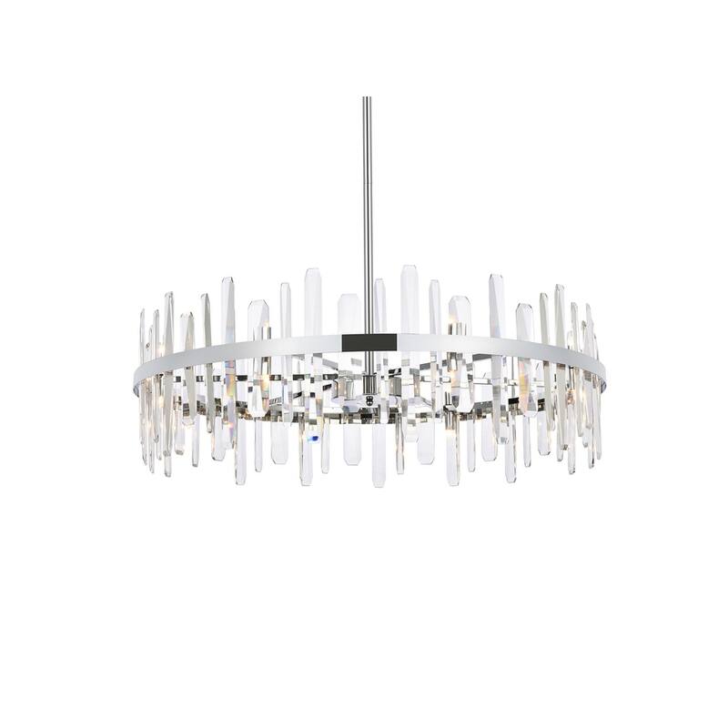 Indigo Home 36 inch crystal round chandelier