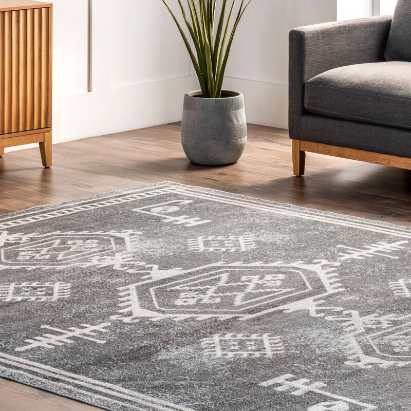 Nuloom Kyleigh SpinClean Machine Washable Southwestern Area Rug