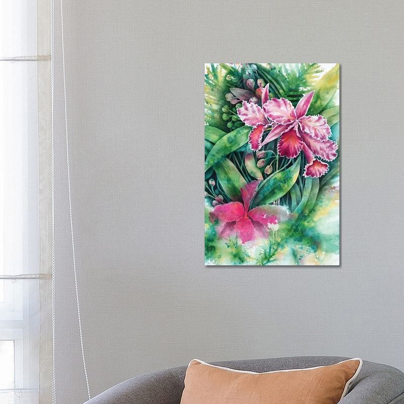 iCanvas "Pink Orchid" by Michelle Faber Canvas Print - 26x18x1.5