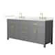 Option Dark Gray / Giotto Quartz Top / Brushed Gold