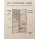 preview thumbnail 28 of 31, 6 LED Lights Lockable Wall Mounted Jewelry Armoire with Full-Length Mirror