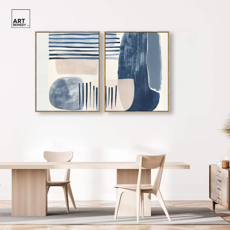 Fluid Inertia II Canvas Set of 2 by Art Remedy