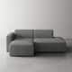 Option GRAY/SIDE CHAIR&CHAISE
