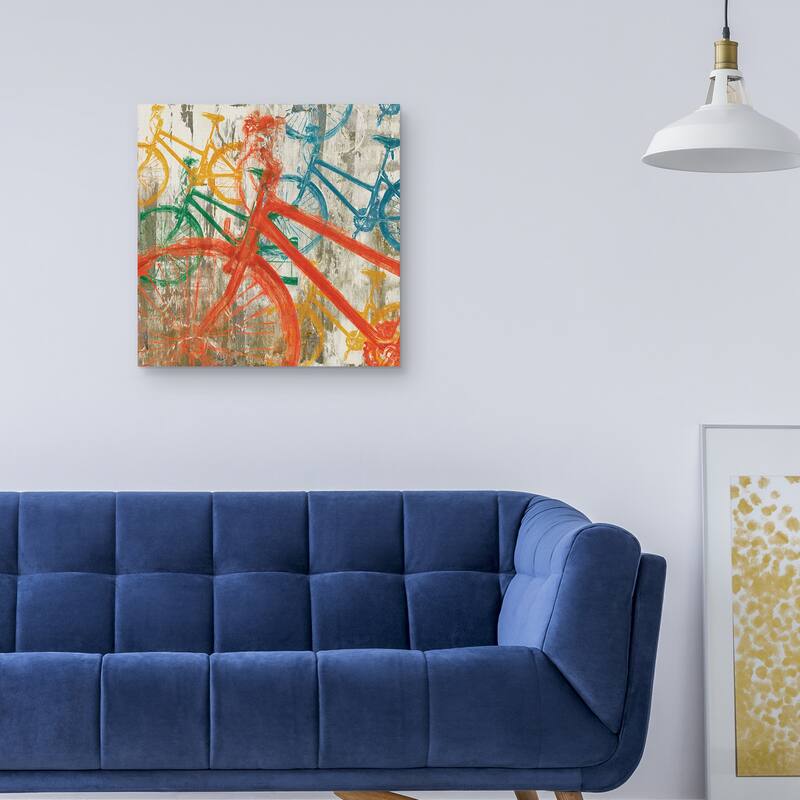 Cycling Bright by Julianne Marcoux Canvas Art Print