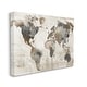 preview thumbnail 3 of 8, Stupell Vintage Rustic World Map Canvas Wall Art by Conrad Knutsen