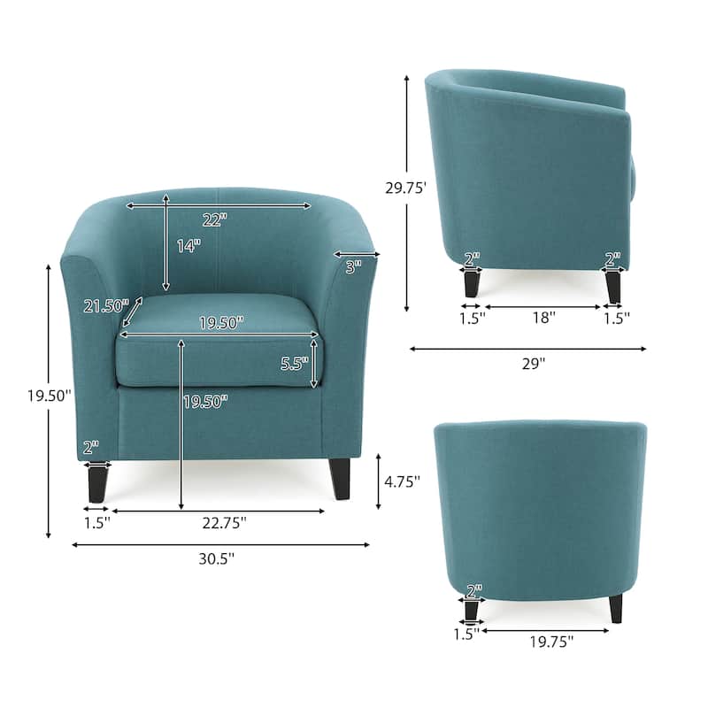 Christopher Knight Home - Preston Fabric Club Chair