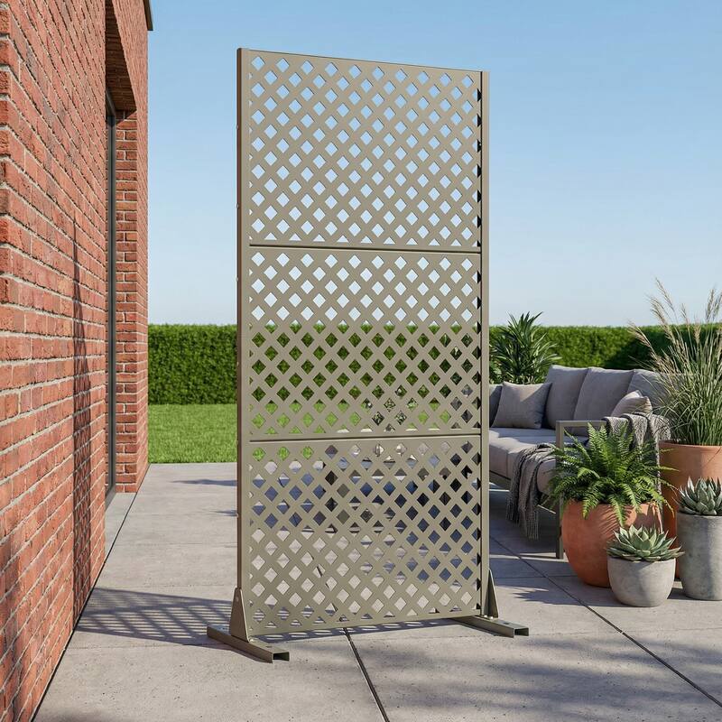 Outdoor Rectangle Privacy Screens Metal Screen Fence Panel