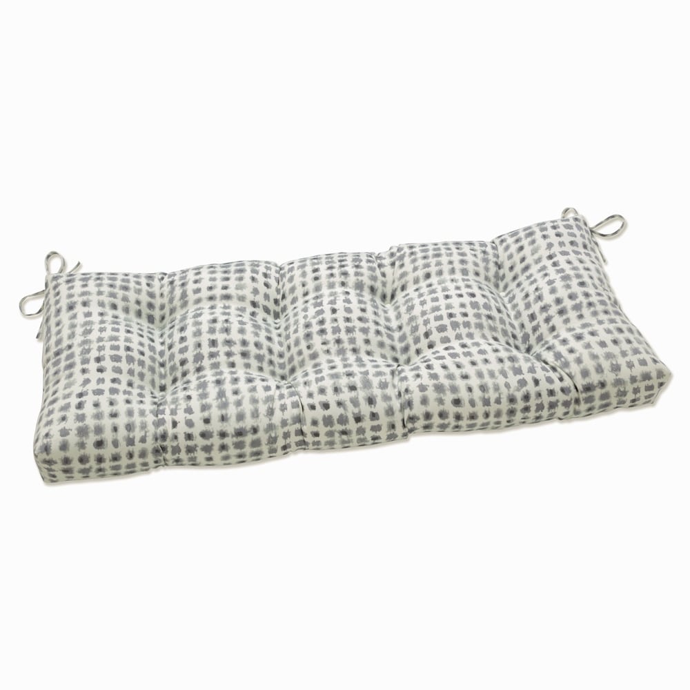Pillow Perfect Outdoor Indoor Alauda Frost Outdoor Tufted Bench