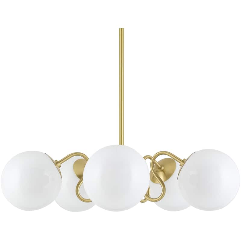 Livabliss Lunavia Traditional Pendant - 28"L x 28"W x 12"H - Gold