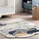 preview thumbnail 8 of 7, Nuloom Ryder Sleeping Bear Kids Area Rug