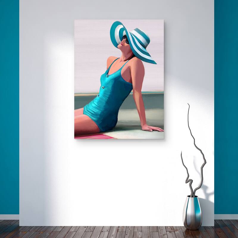 Retro Beach Girls II by Studio Arts Canvas Art Print