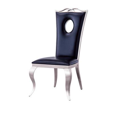 Modern Leatherette Dining Chairs Set of 2
