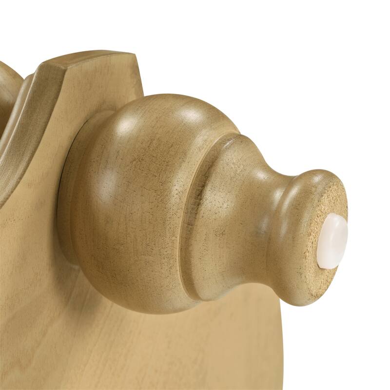 22 Inch Round End Table with Shelf