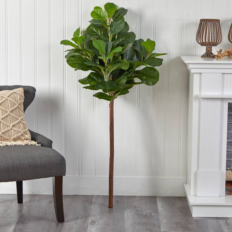 4.5' Artificial Fiddle Leaf Tree Without Pot