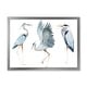 preview thumbnail 3 of 8, Designart "Heron Birds II" Traditional Framed Art Print