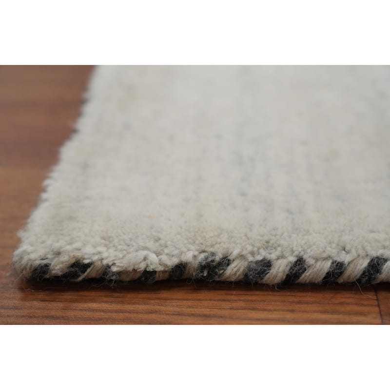 Hand Knotted Oriental 100% Wool Carpet Tribal Animal Pictorial Beige & Ivories Gabbeh Area Rug - 9' 8'' X 10' 0''