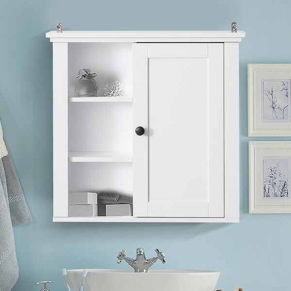 Shop Wall Mount Bathroom Linen Storage Cabinet - 20.75" W ...