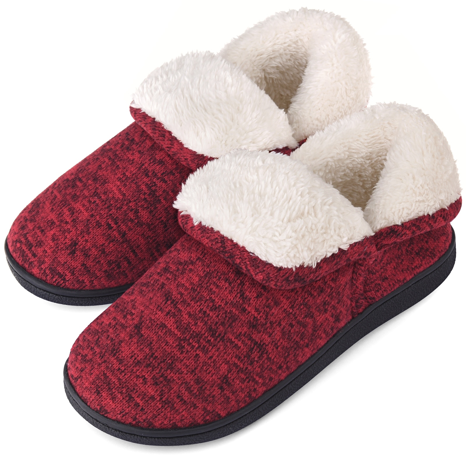 fuzzy slipper booties