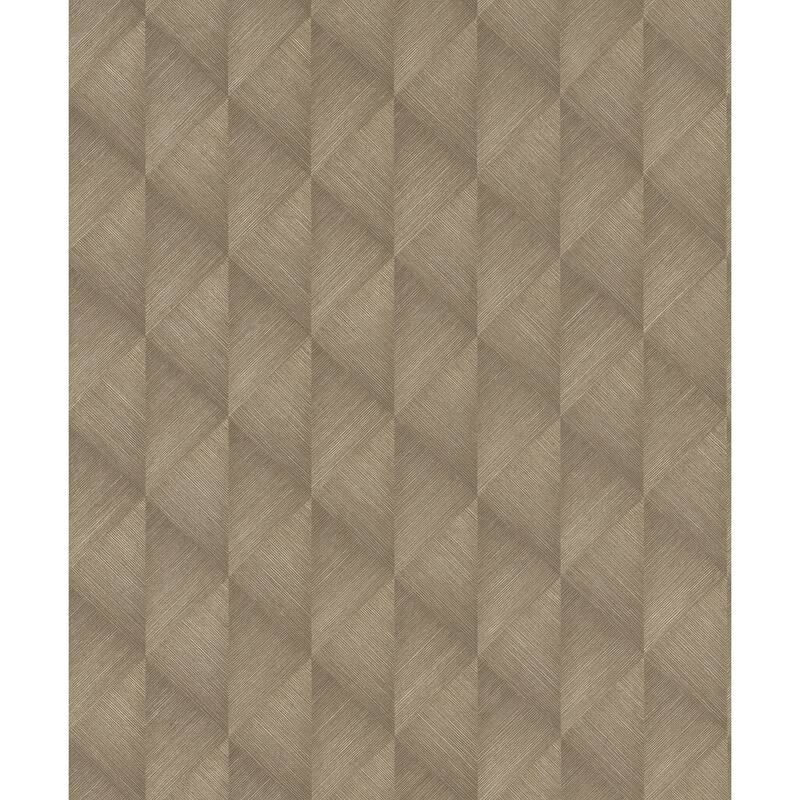 Advantage Miro Brown Geo Wallpaper