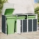 preview thumbnail 41 of 56, vidaXL Wheelie Bin Storage Rubbish Waste Bin Storage Steel