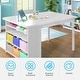 preview thumbnail 7 of 15, Mixoy Kids Table and Chair Set,Child Crafting table with Paper Roller and Removable Storage Box, Art Storage for Kids Reading