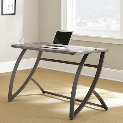 Heathwood Grey Modern Industrial Writing Desk by Greyson Living