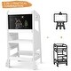 preview thumbnail 2 of 7, Height Adjustable Toddler Stool Helper with Safety Rail